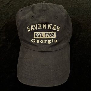 Savannah, Georgia navy blue baseball cap